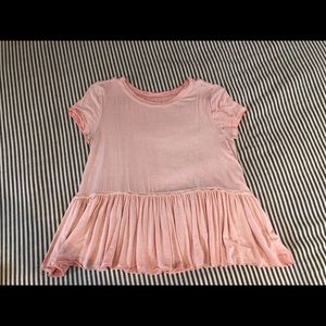 Pink peplum shirt